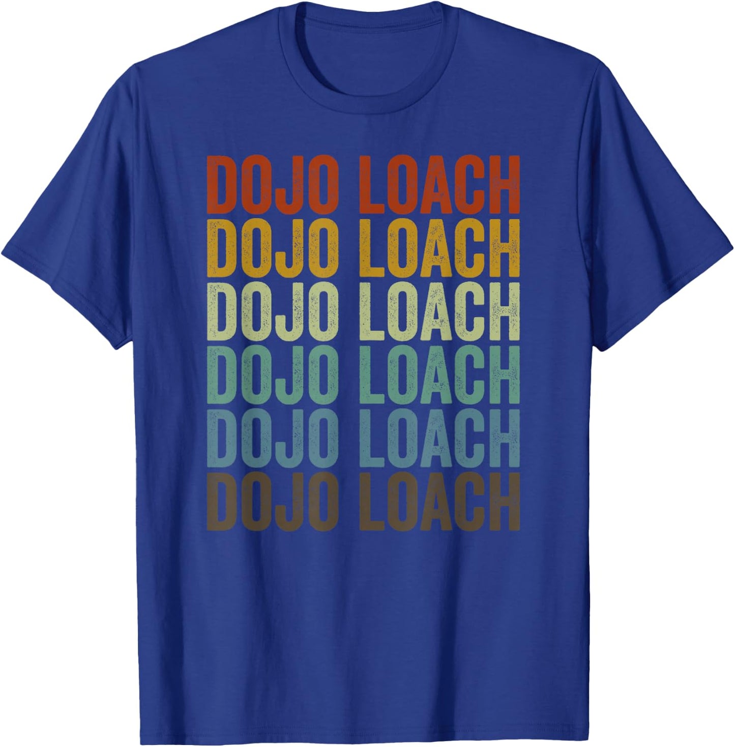 Dojo Loach Fish Retro T-Shirt - T-Shirt | Royal
