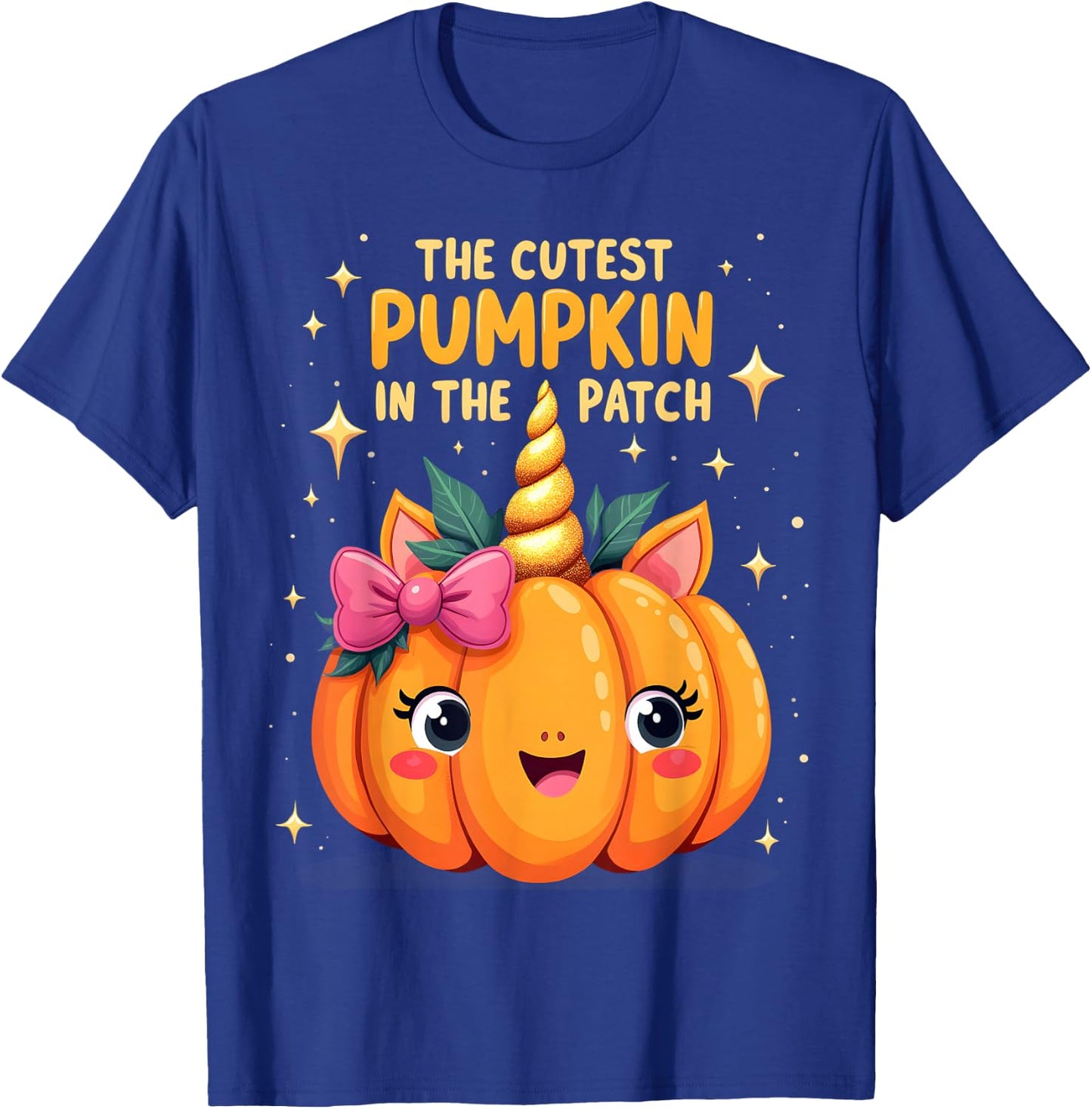 The Cutest Pumpkin In The Patch Halloween Pumpkin Kids T-Shirt - T-Shirt | Royal