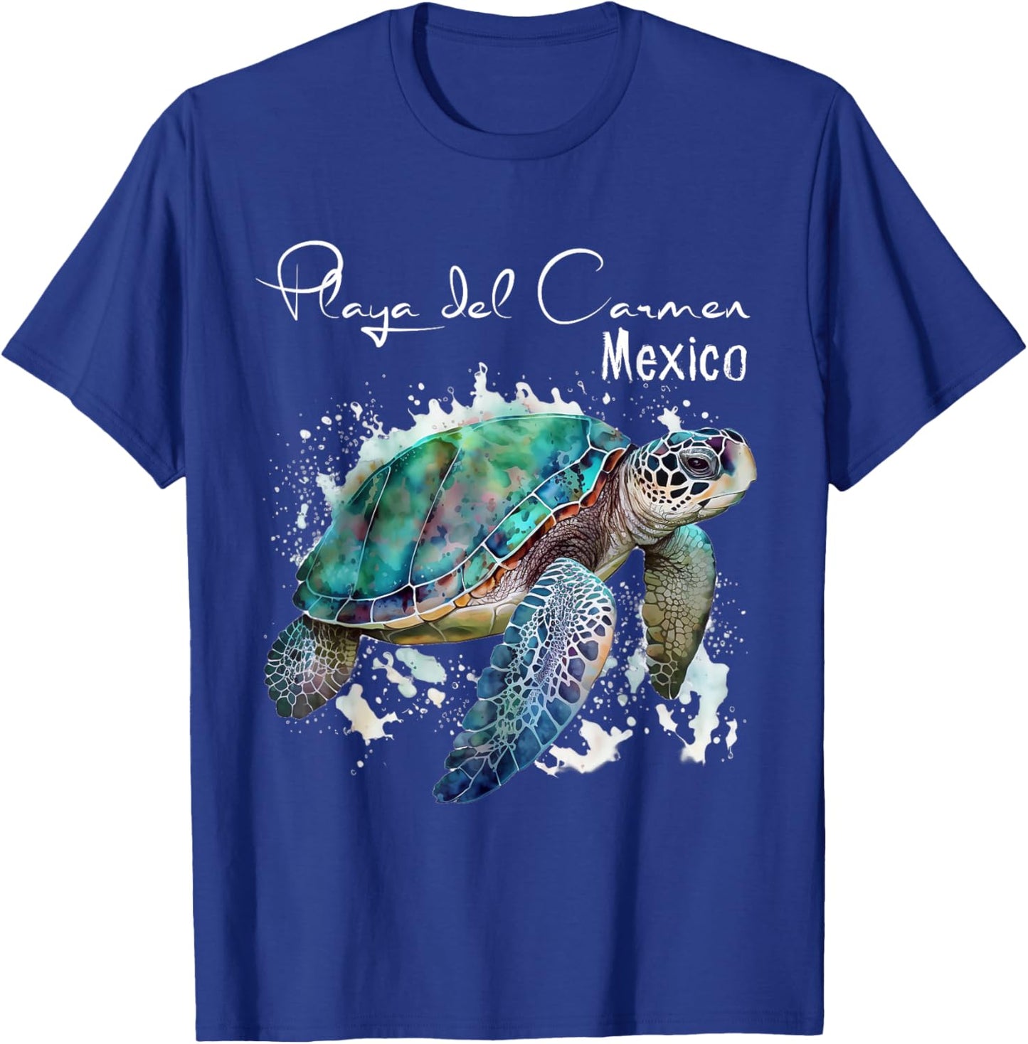 Playa Del Carmen Mexico Sea Turtle Playa Souvenir T-Shirt - T-Shirt | Royal