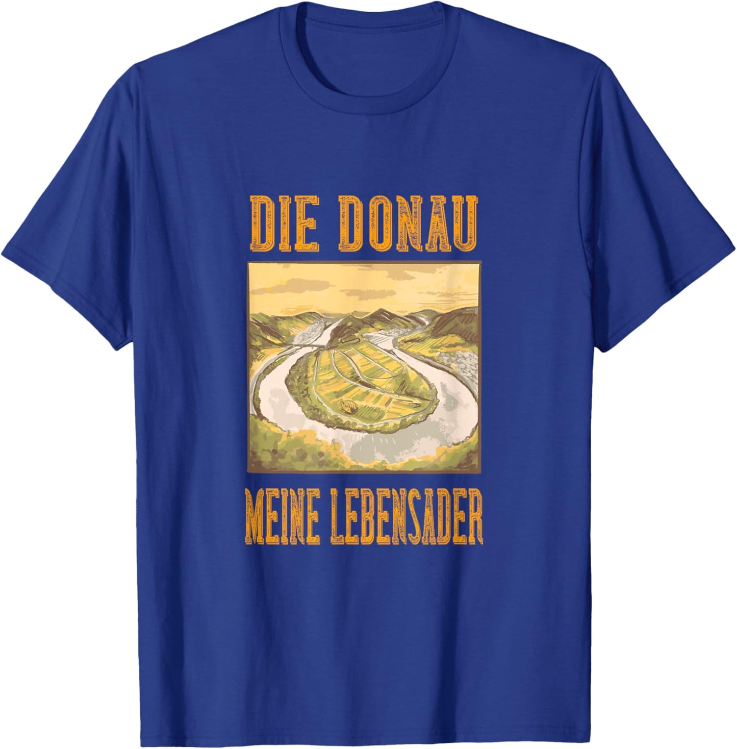 Meine Lebensader Wachau Linz Wien Regensburg Fluss Donau T-Shirt - T-Shirt | Royal