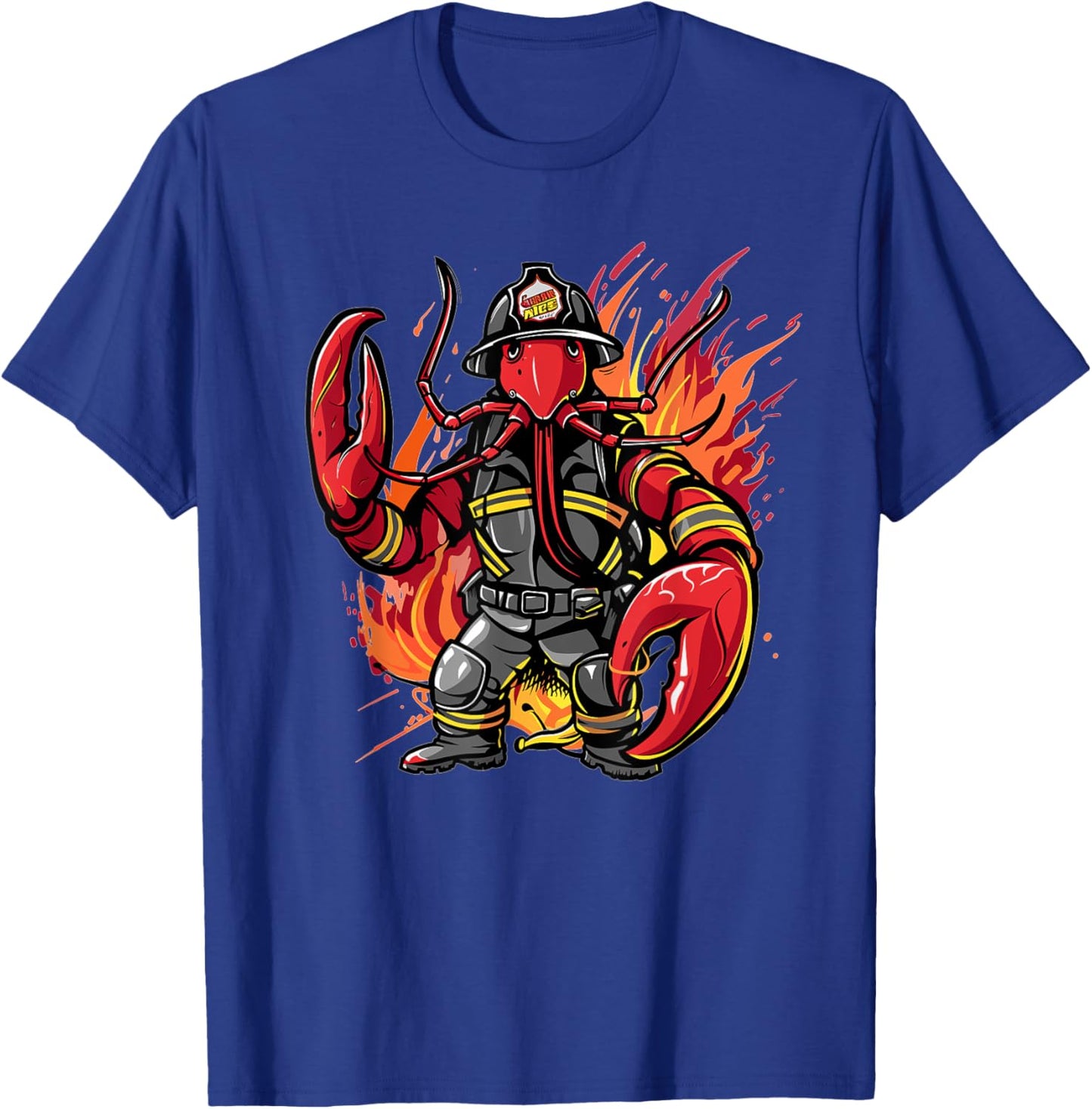 Lobster Firefighter I Kids Firefighter T-Shirt - T-Shirt | Royal