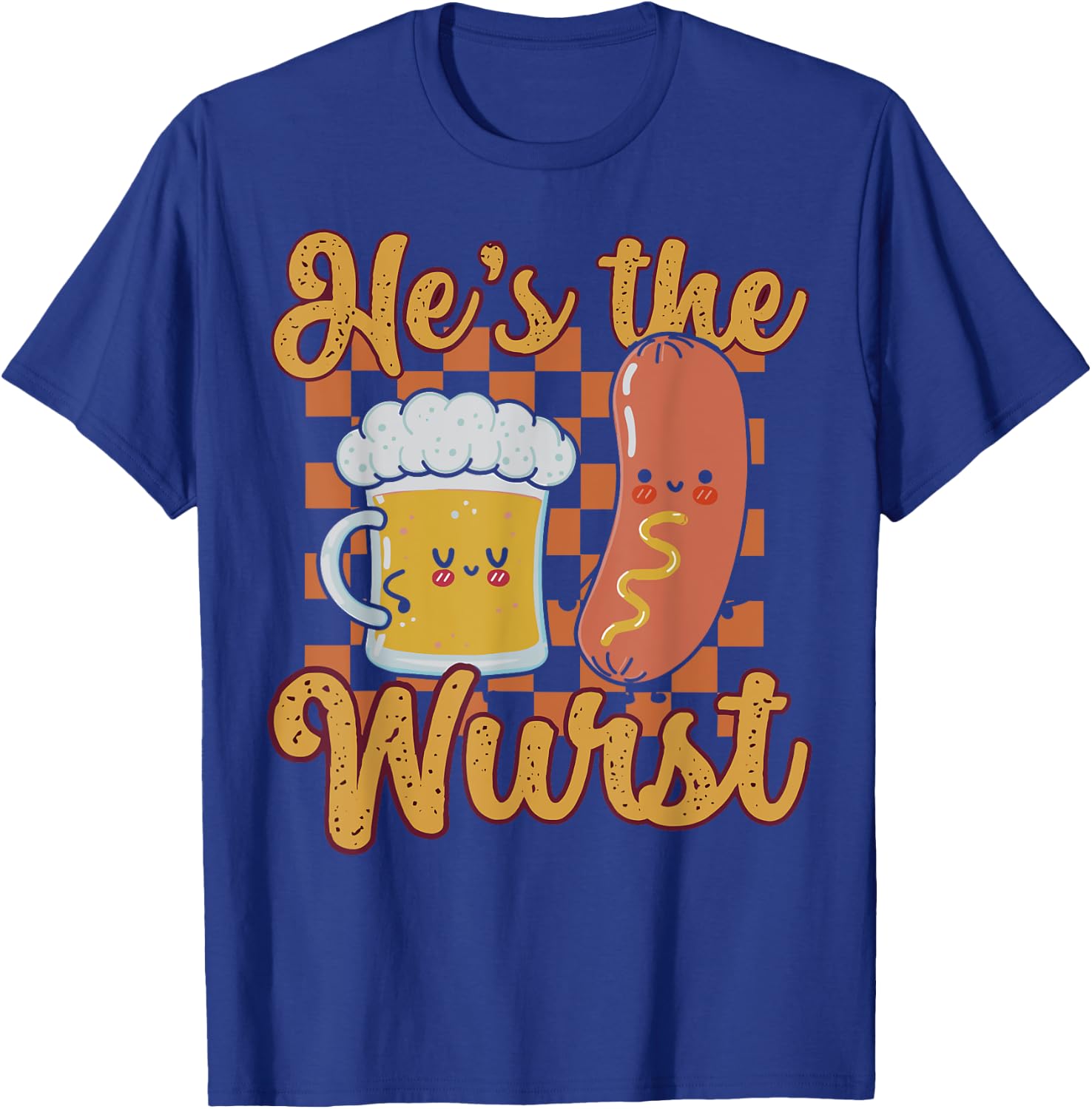 Oktoberfest German Drinking He's The Wurst Couple Matching T-Shirt - T-Shirt | Royal