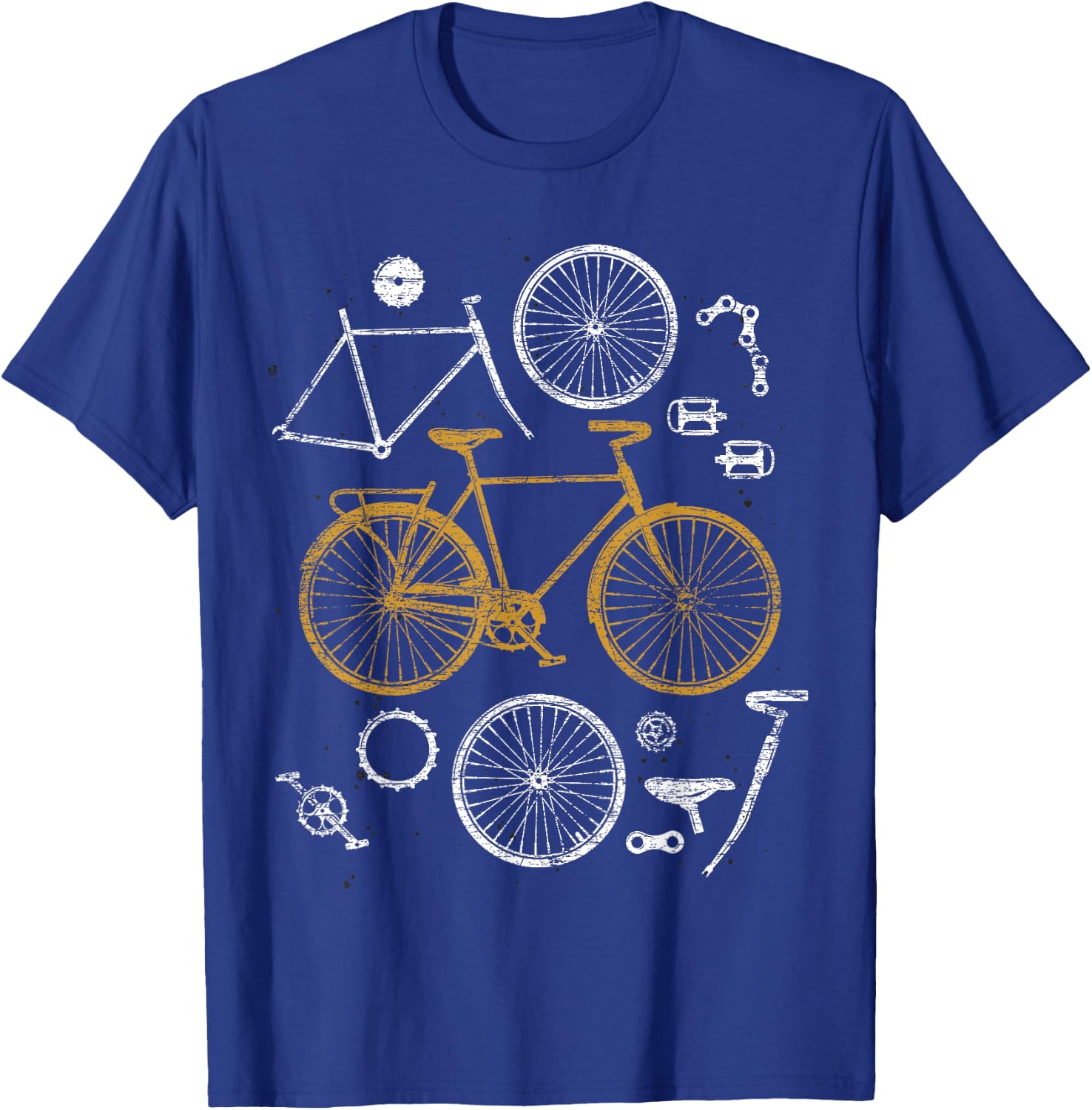Bike Parts Bicycle T-Shirt - T-Shirt | Royal