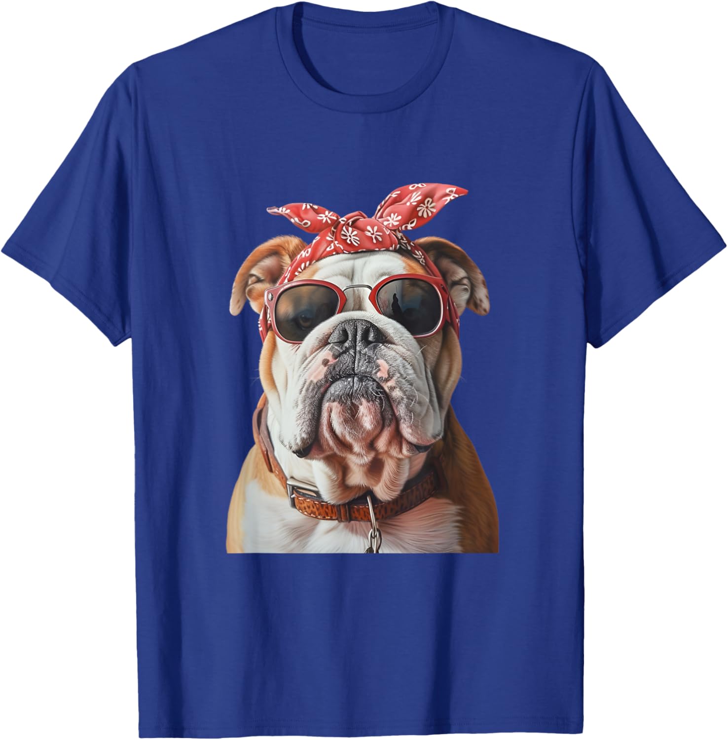 English Bulldog Mom Dad Dog Owner Puppy Women Kids T-Shirt - T-Shirt | Royal