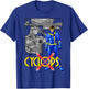Marvel X-Men Cyclops Collage Panel Logo T-Shirt - T-Shirt | Royal