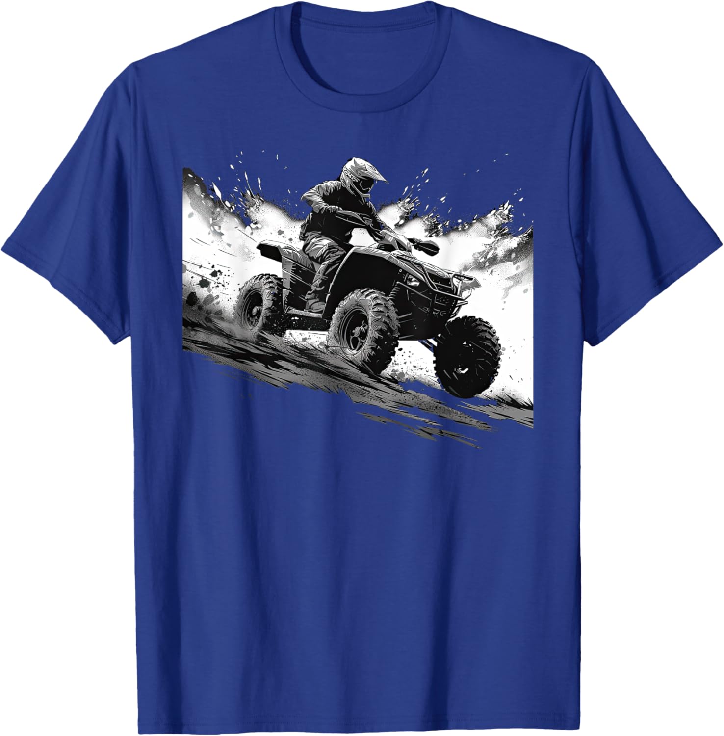 Quad 4 Wheeler ATV Racing: Thrills Offroad T-Shirt - T-Shirt | Royal