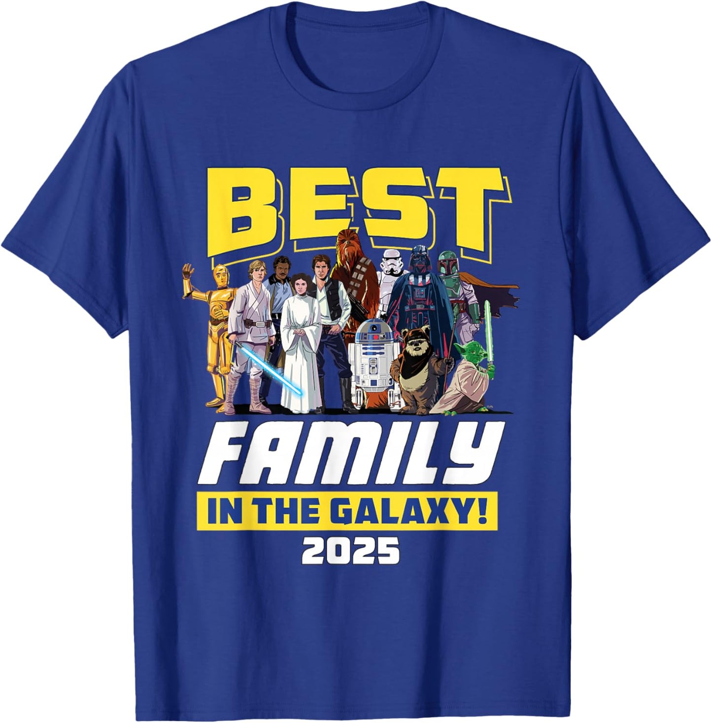 Star Wars Best Family in the Galaxy Group Trip Vacation 2025 T-Shirt - T-Shirt | Royal
