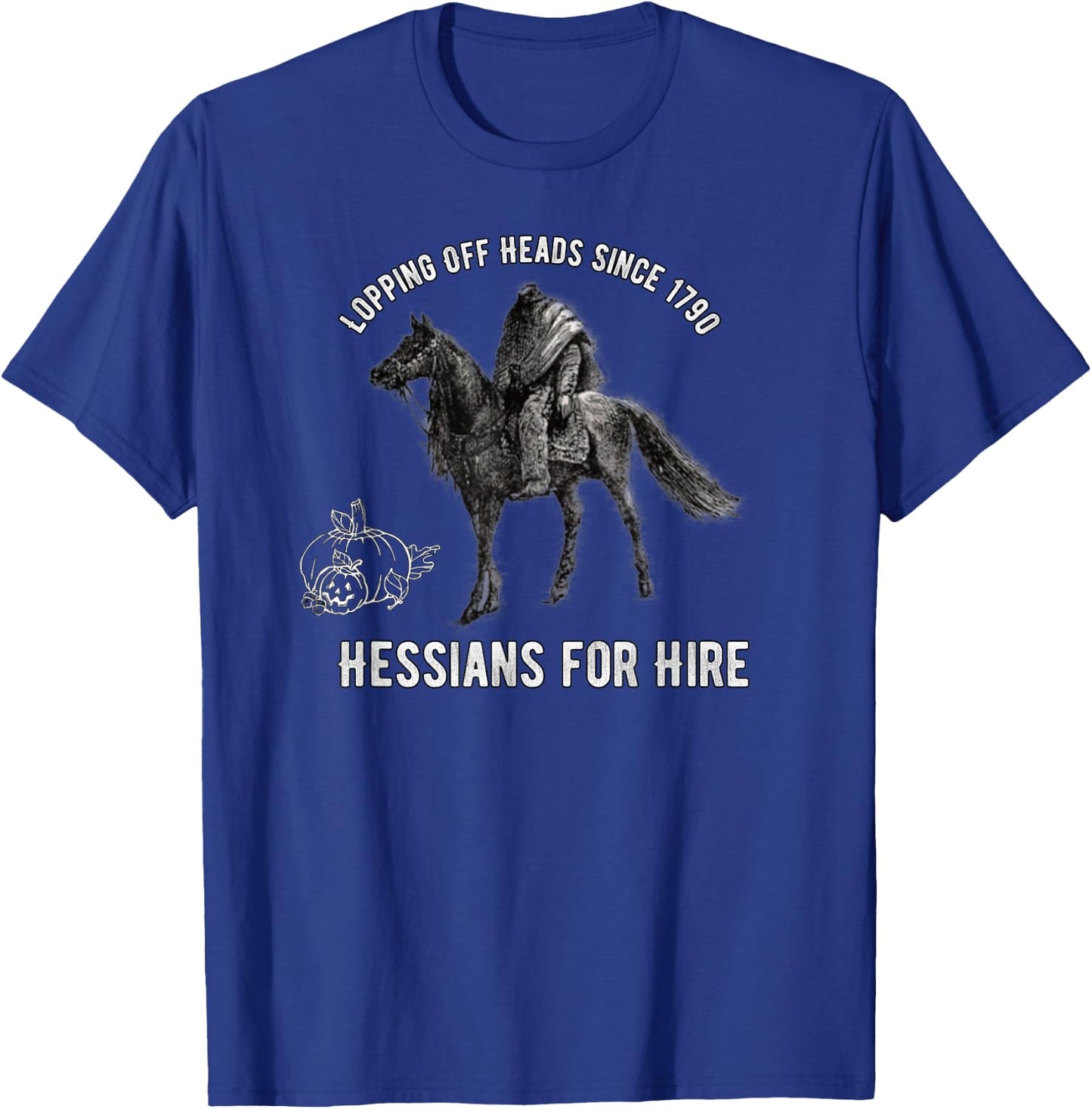 Hessians For Hire Headless Horseman T-Shirt - T-Shirt | Royal