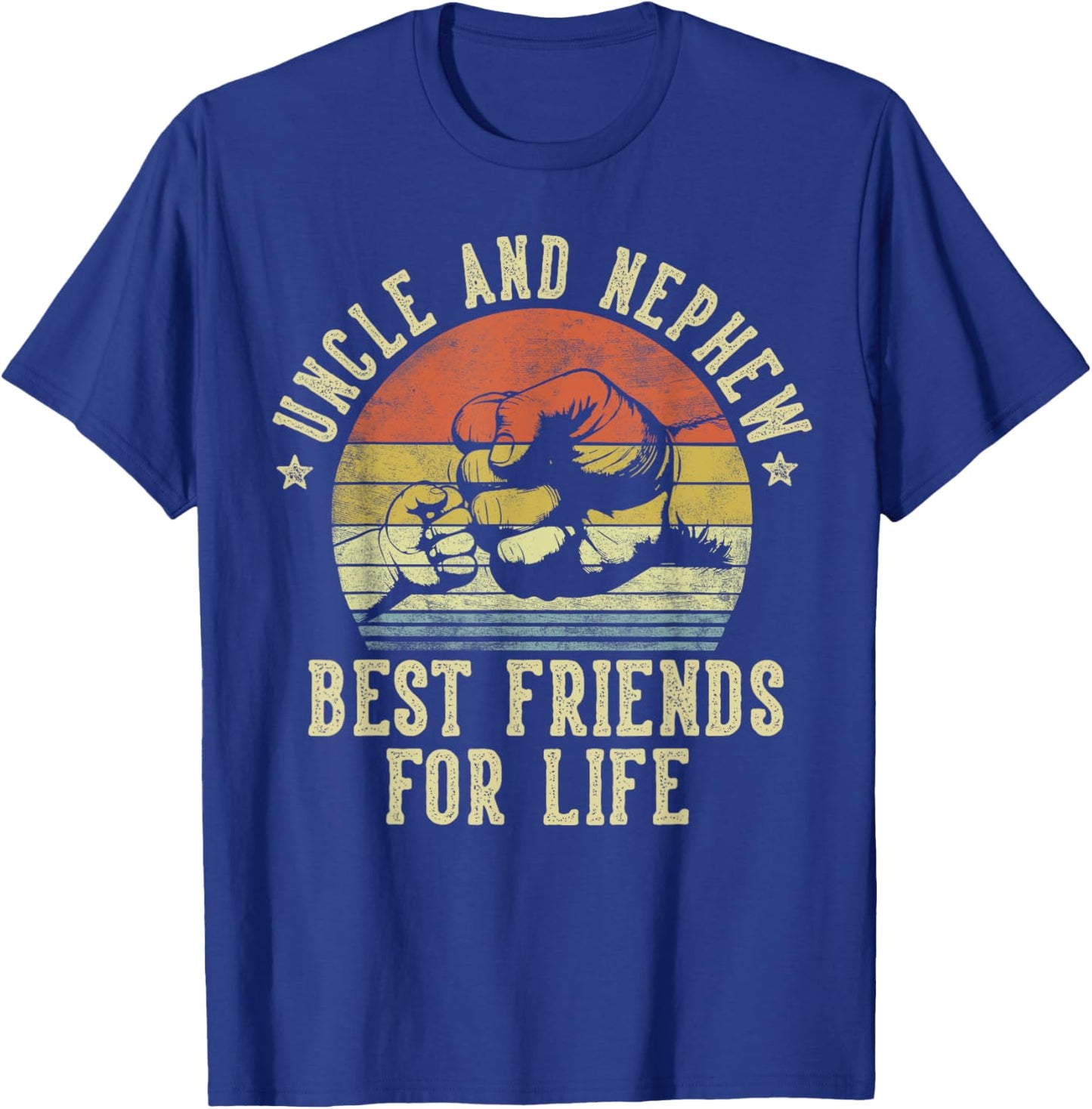 Uncle and Nephew Best Friends for Life Funny Uncle T-Shirt - T-Shirt | Royal