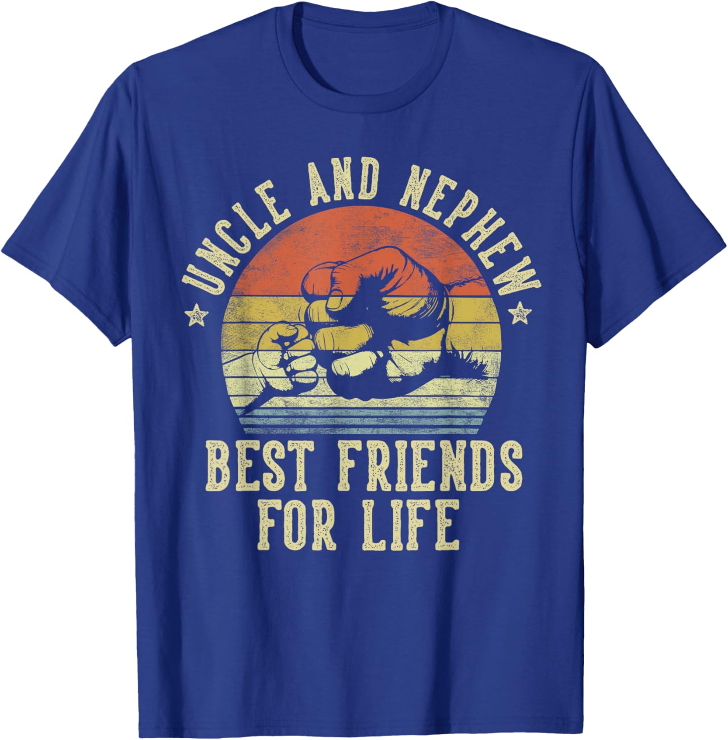 Uncle and Nephew Best Friends for Life Funny Uncle T-Shirt - T-Shirt | Royal