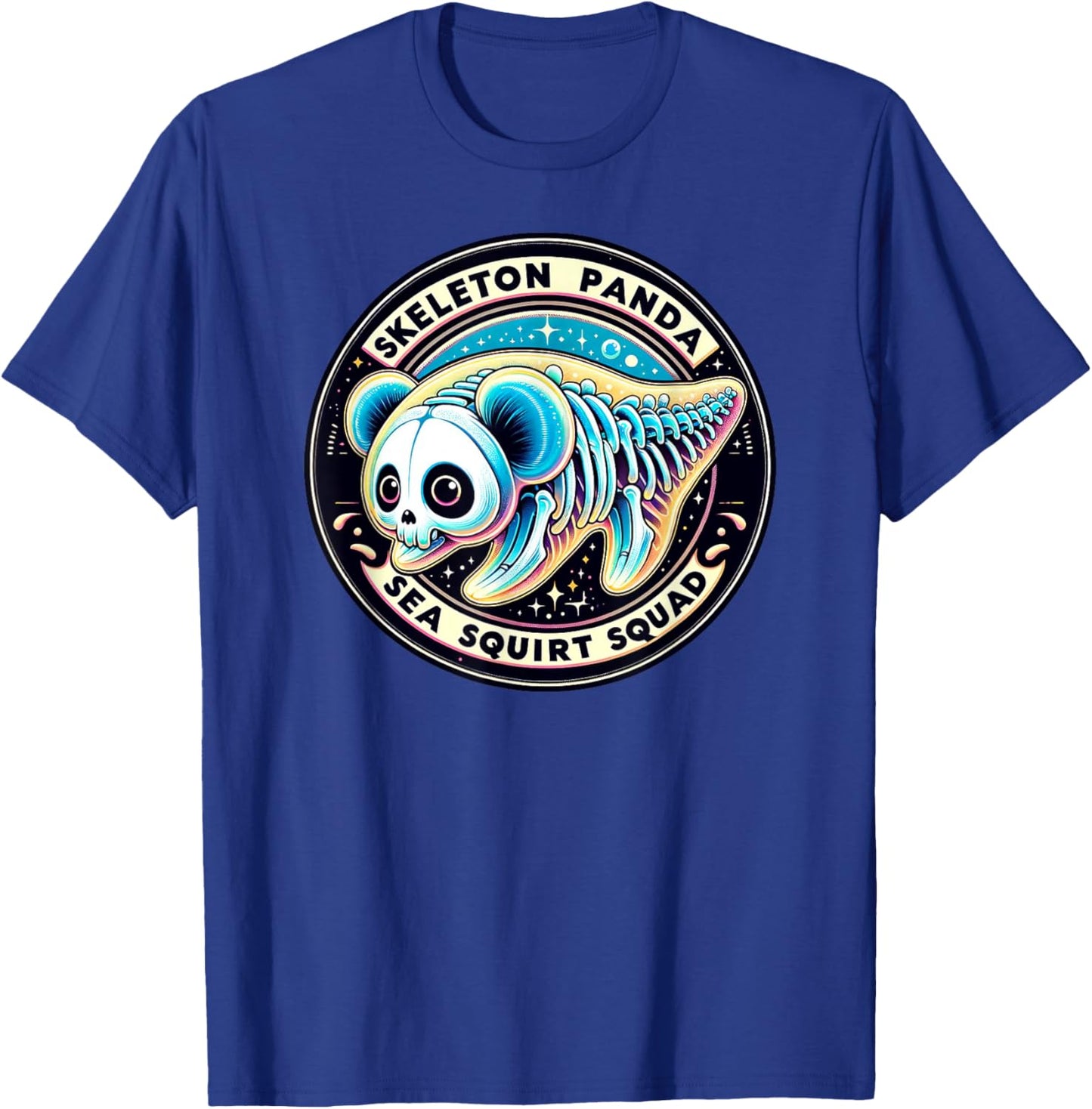 Skeleton Panda Sea Squirt Squad T-Shirt - T-Shirt | Royal