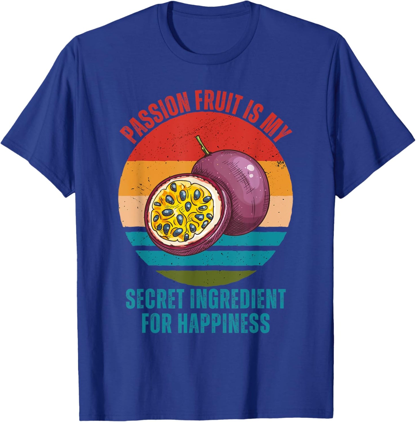 Vintage Passion Fruit Is My Secret Ingredient For Happiness T-Shirt - T-Shirt | Royal