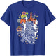 Anatomical Heart Halloween Medical White Word Cloud Line Art T-Shirt - T-Shirt | Royal