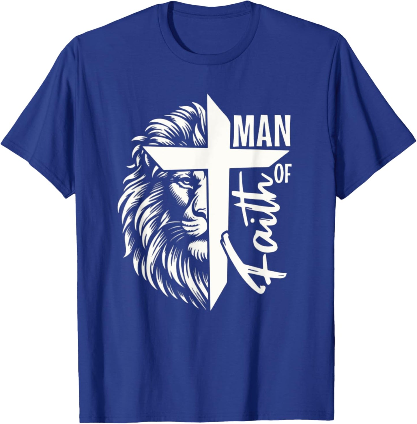 I am a man of faith, a warrior of Christ T-Shirt - T-Shirt | Royal