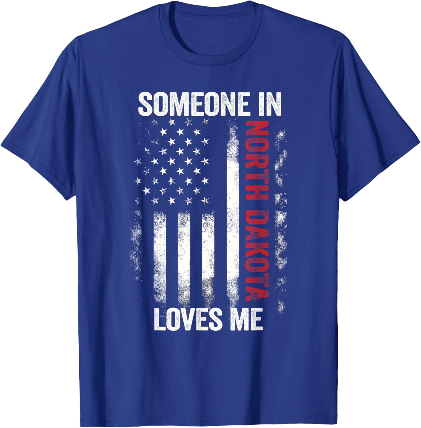 Someone In North Dakota Loves Me Peace Garden State T-Shirt - T-Shirt | Royal