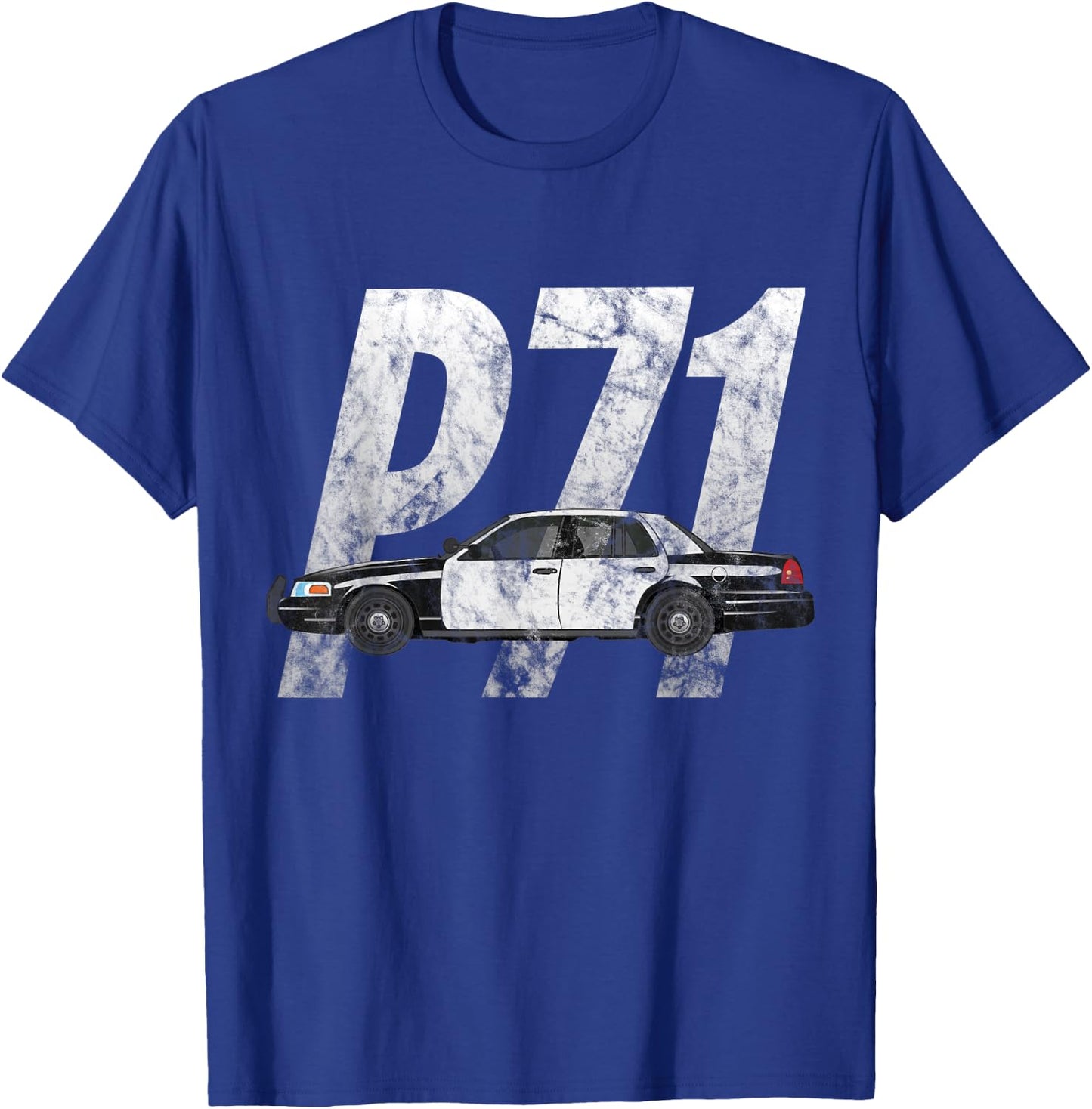 Cop Car P71 Crown Vic T Shirt Vintage Style T-Shirt - T-Shirt | Royal