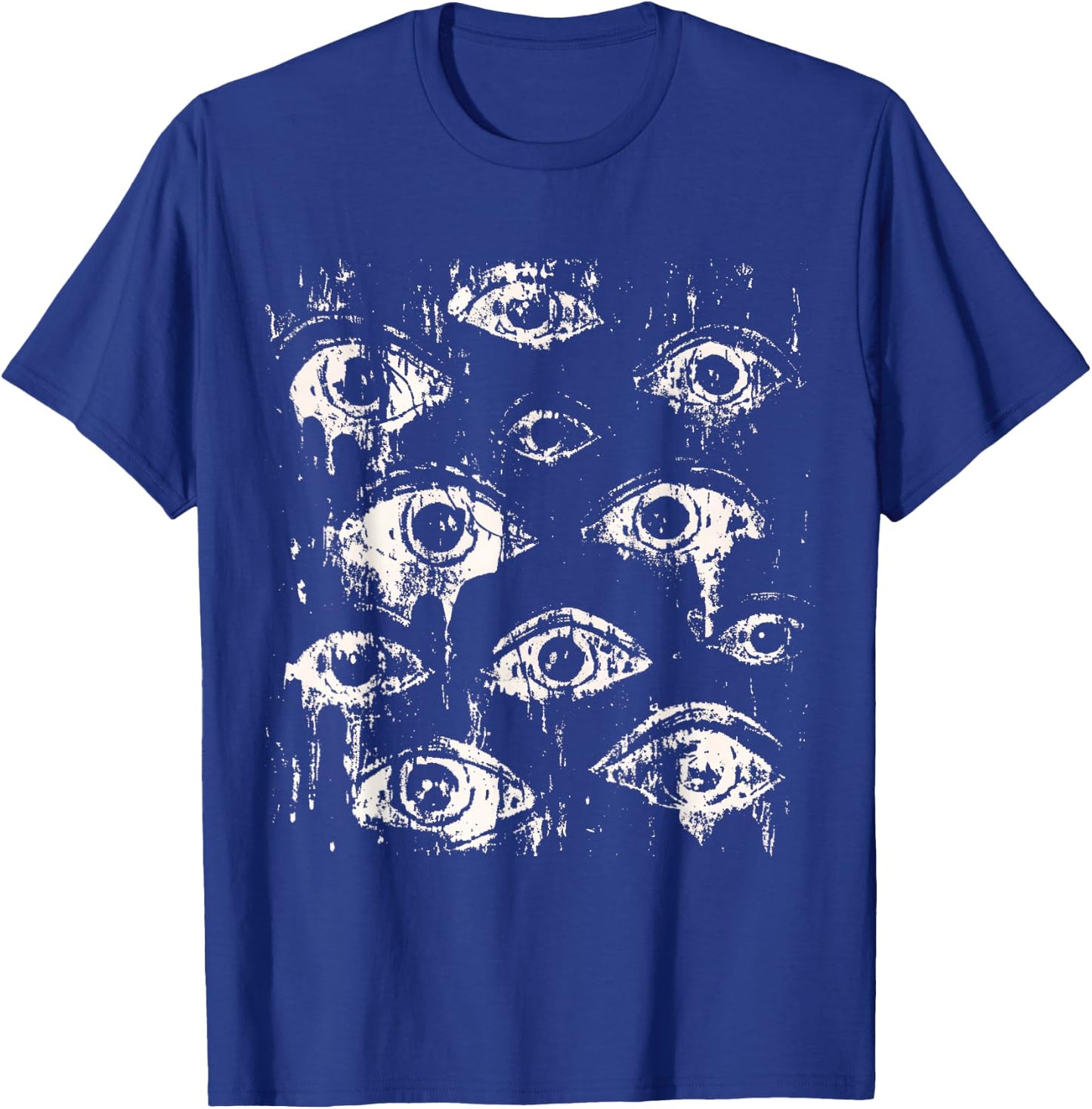 Eyes Eyeballs Weird Goth Grunge Alt Y2K Strange Aesthetic T-Shirt - T-Shirt | Royal