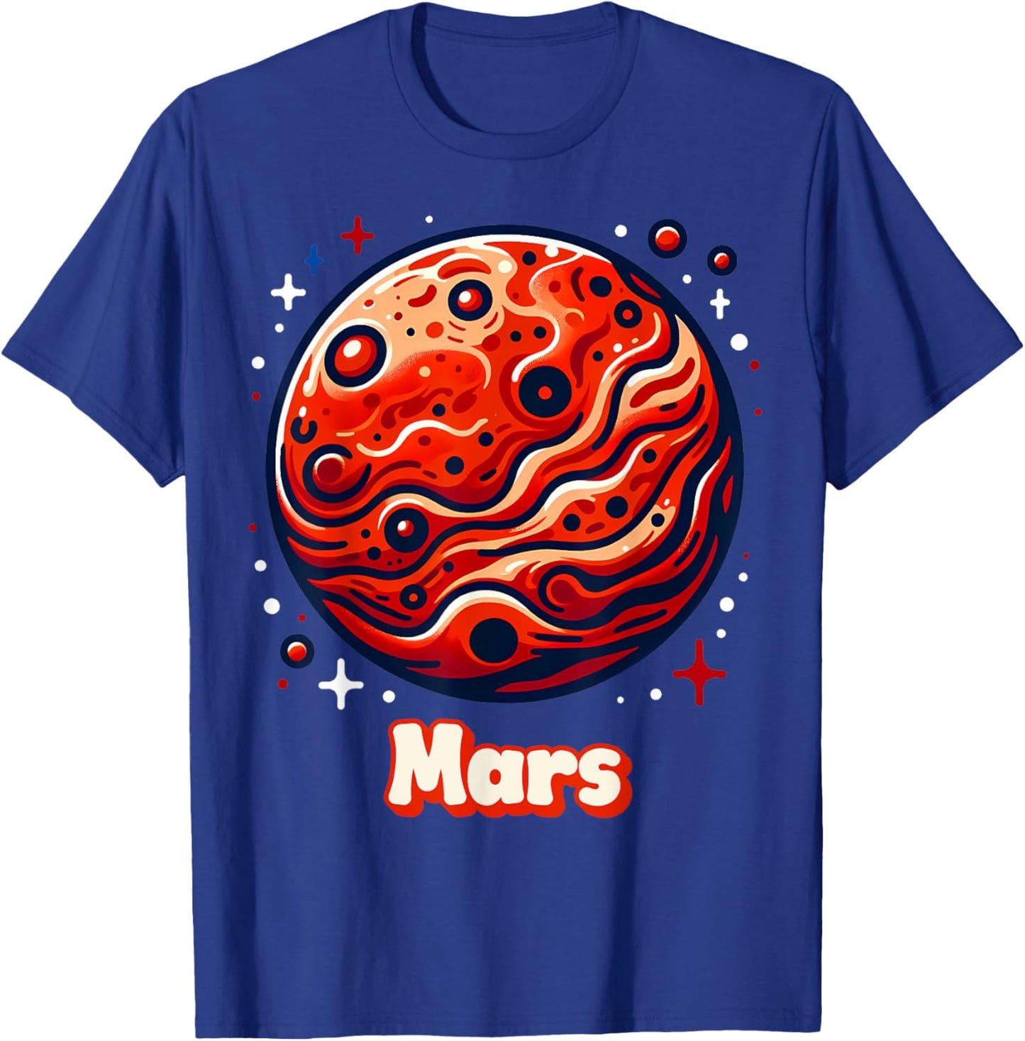 Planet Mars Outer Space Costume Graphic T-Shirt - T-Shirt | Royal