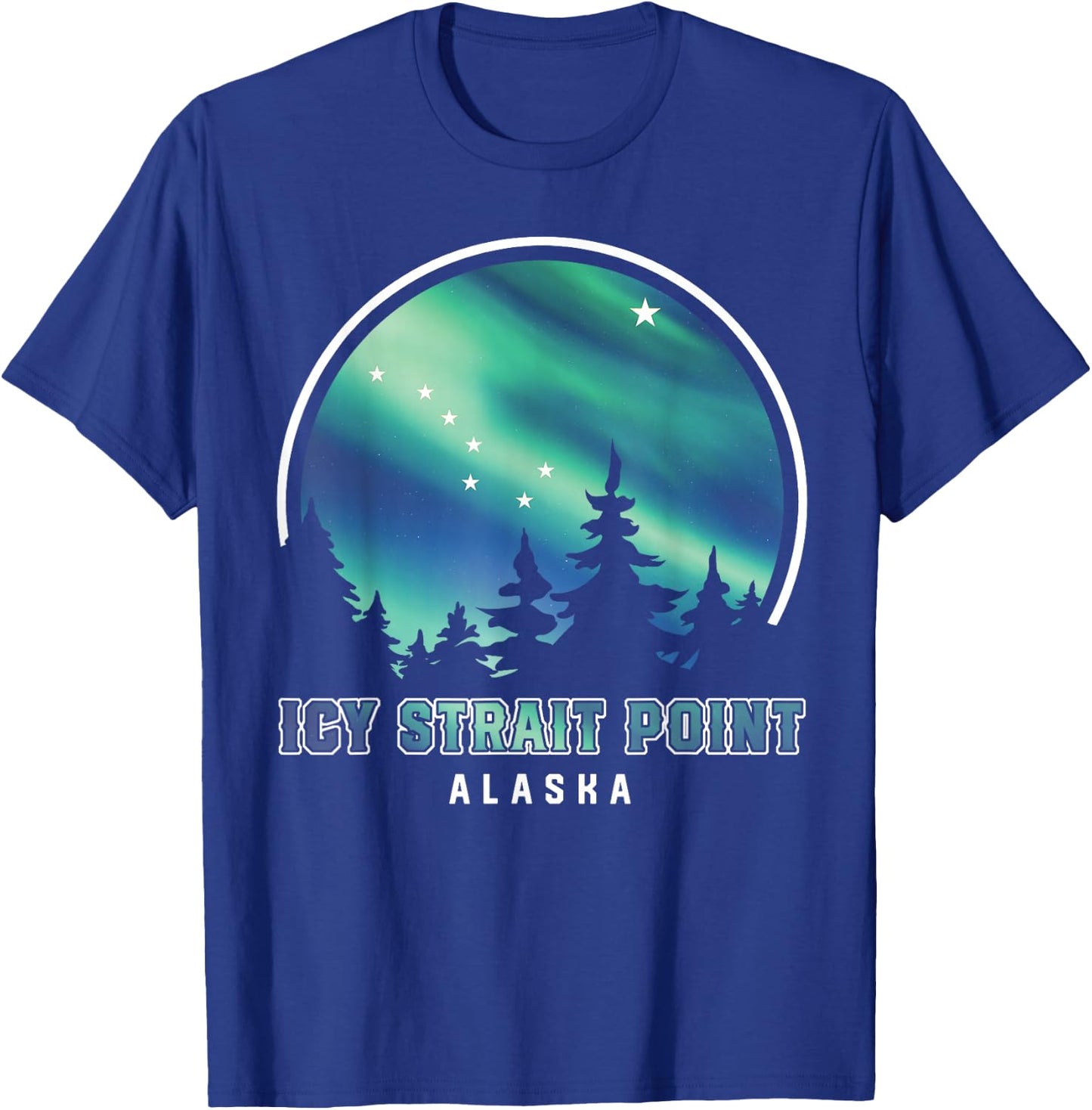 Northern Lights Vacation Icy Strait Point Alaska T-Shirt - T-Shirt | Royal