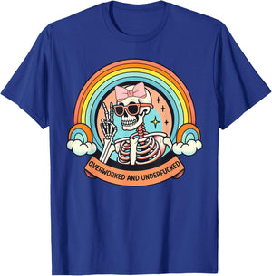 Overworked And Underfucked T-Shirt - T-Shirt | Royal