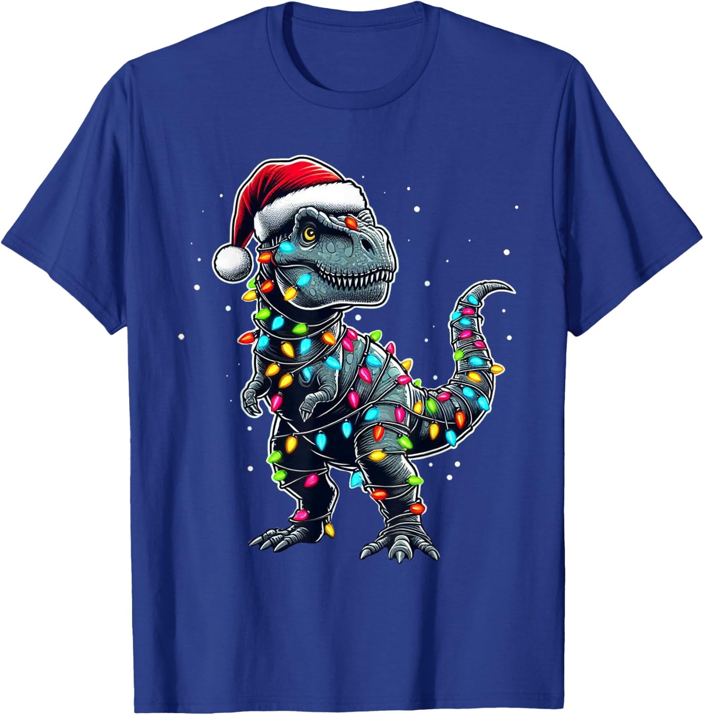 Dinosaur T-rex Tree Christmas Xmas Pet Dino Trex T-Shirt - T-Shirt | Royal