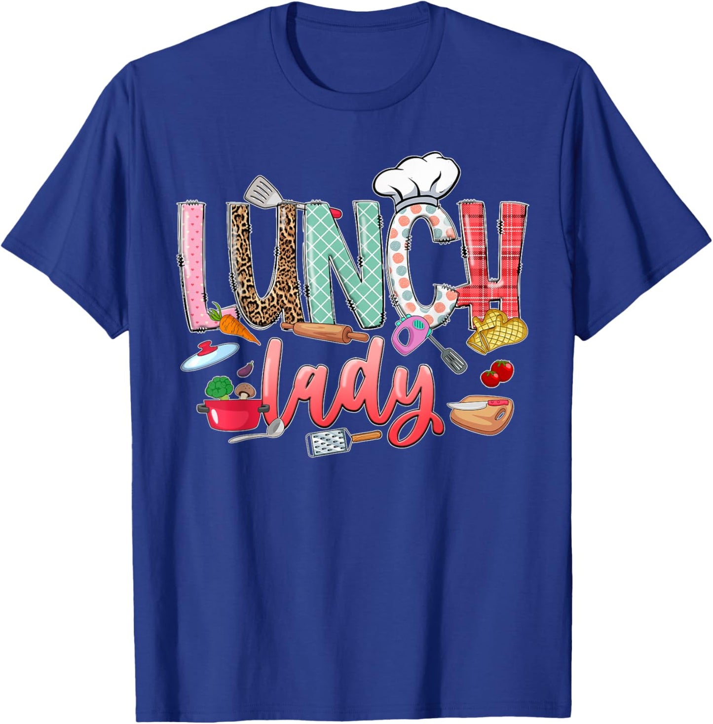 Lunch Lady, Lunch Lady Squad, School Lunch Ladies , Small, Black T-Shirt - T-Shirt | Royal