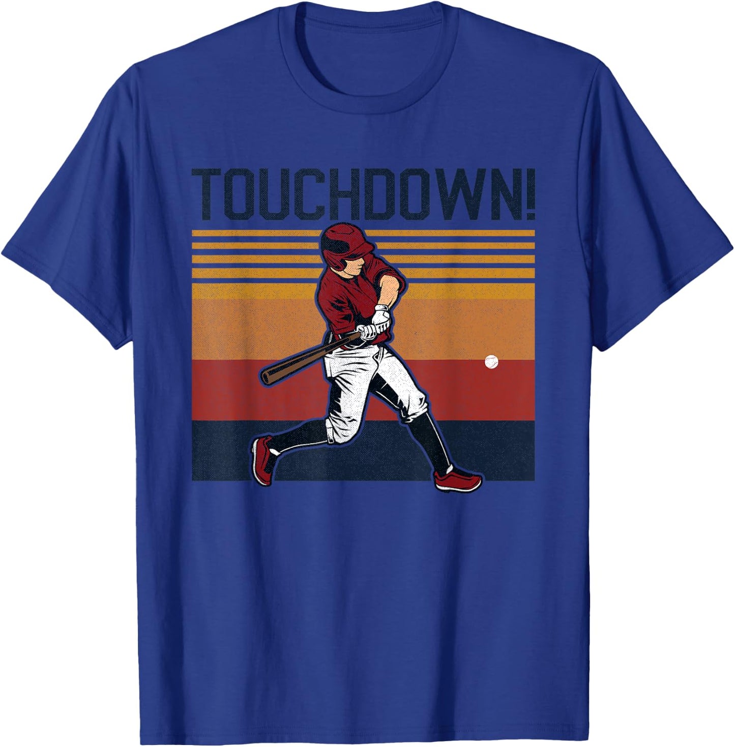 Funny Baseball Football Touchdown Sports Humor Home Run T-Shirt - T-Shirt | Royal