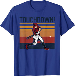 Funny Baseball Football Touchdown Sports Humor Home Run T-Shirt - T-Shirt | Royal