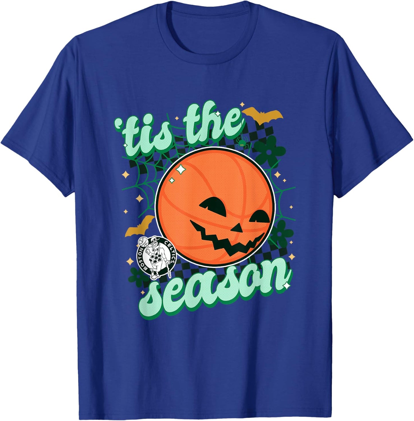 NBA Boston Celtics Halloween Spooky Season T-Shirt - T-Shirt | Royal