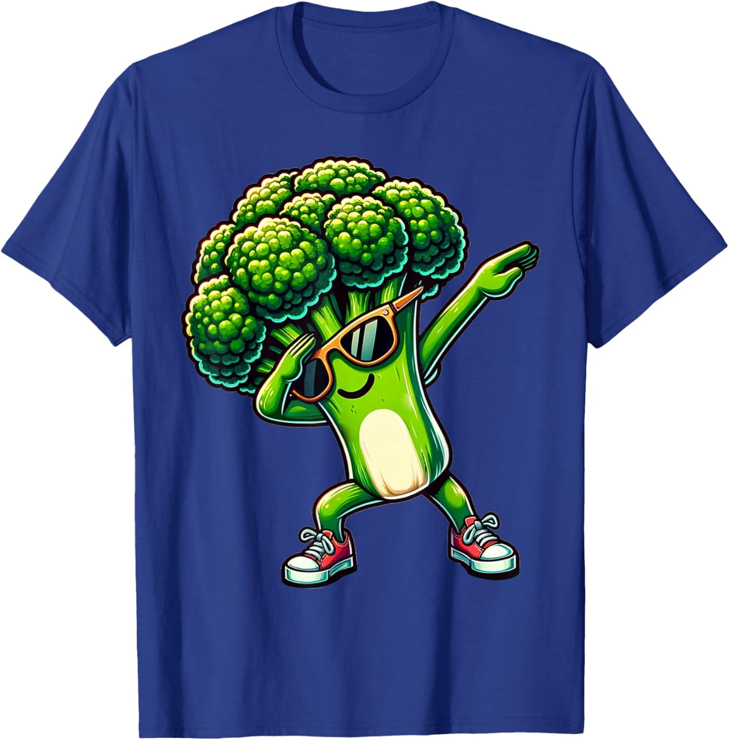 Dabbing Brokkoli | Lustiger grüner Brokkoli mit Gemüse Motiv T-Shirt - T-Shirt | Royal