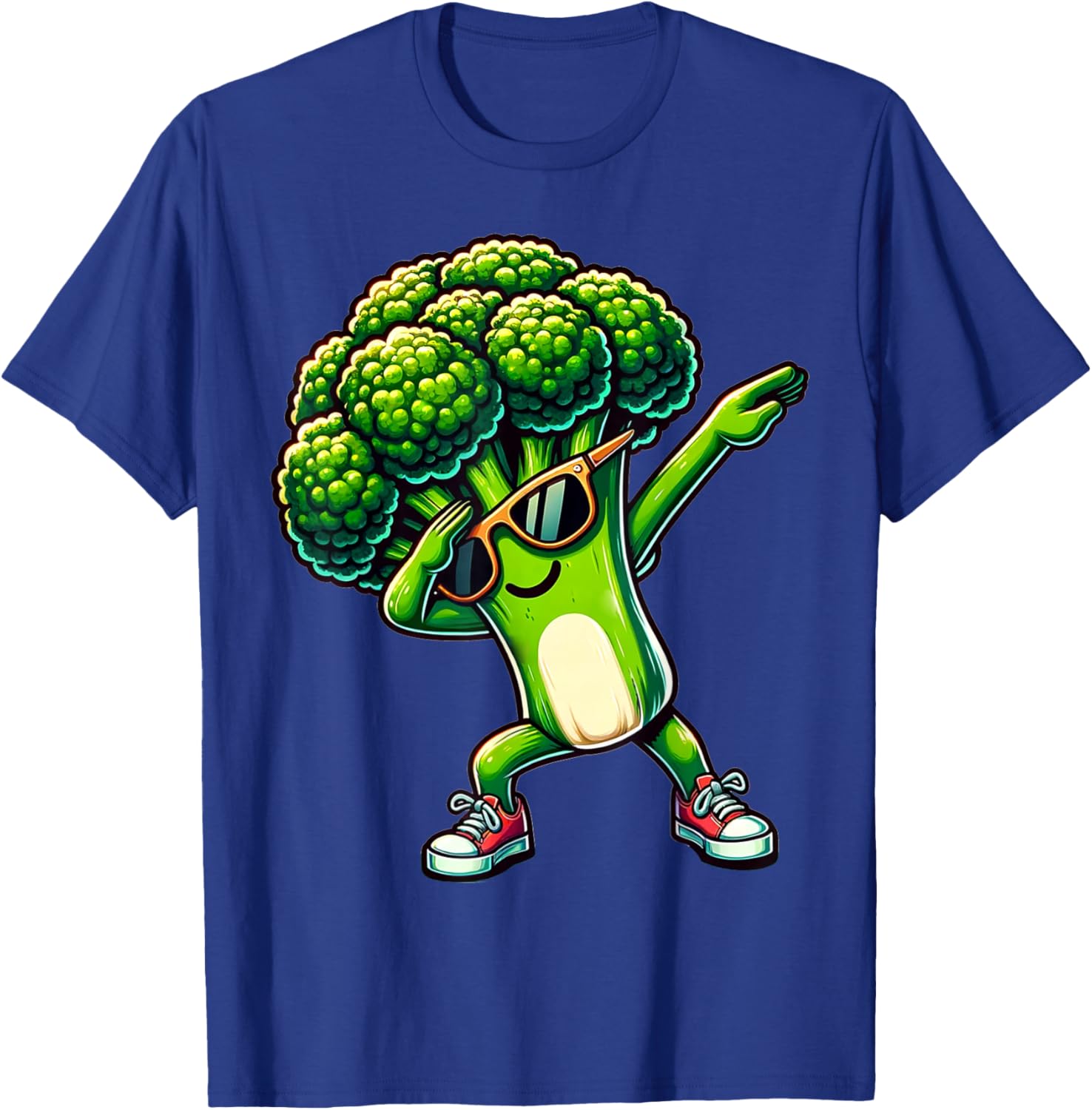 Dabbing Brokkoli | Lustiger grüner Brokkoli mit Gemüse Motiv T-Shirt - T-Shirt | Royal
