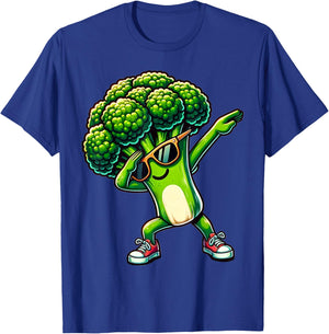 Dabbing Brokkoli | Lustiger grüner Brokkoli mit Gemüse Motiv T-Shirt - T-Shirt | Royal