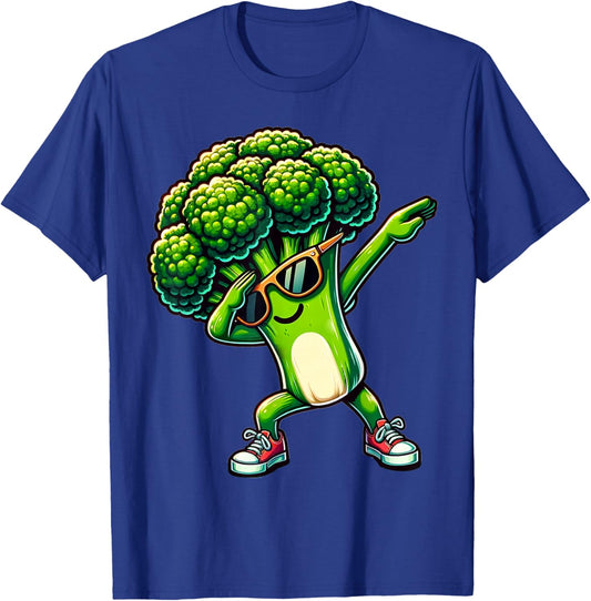 Dabbing Brokkoli | Lustiger grüner Brokkoli mit Gemüse Motiv T-Shirt - T-Shirt | Royal
