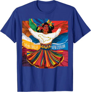 Venezuela Jersey Venezuela Flag Venezolano Women Venezuela , Black, S T-Shirt - T-Shirt | Royal