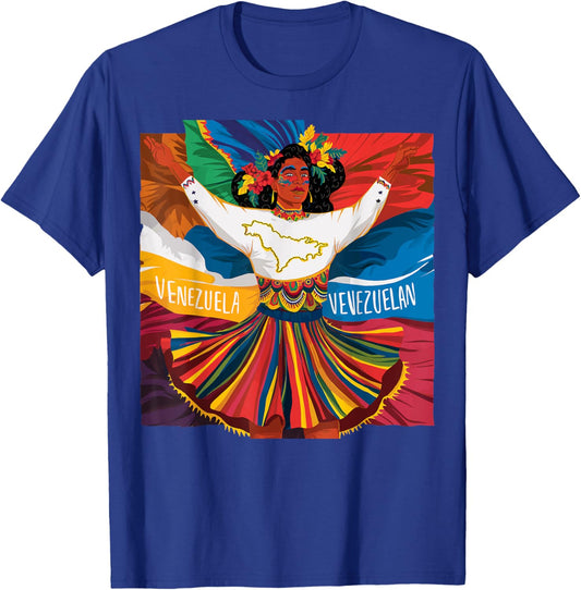 Venezuela Jersey Venezuela Flag Venezolano Women Venezuela , Black, S T-Shirt - T-Shirt | Royal