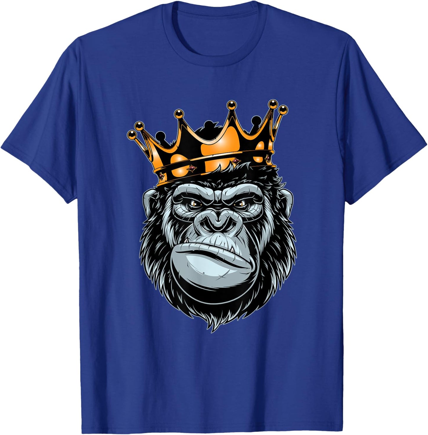 Gorilla King , Alpha , Funny Ape, Wildlife T-Shirt - T-Shirt | Royal