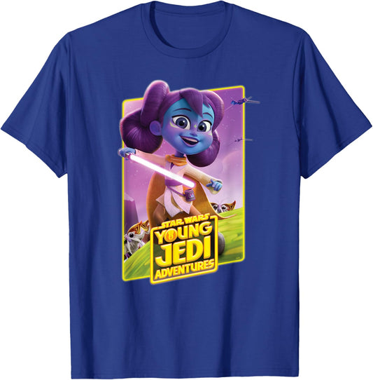 Star Wars Young Jedi Adventures Lys Solay Poster Art T-Shirt - T-Shirt | Royal