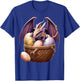 Dragon Girl Lover Collecting Easter Eggs - Kids Cute Dragons T-Shirt - T-Shirt | Royal
