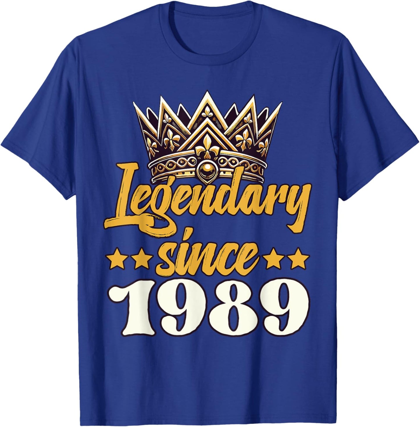 Legendary King Since 1989 Birthday T-Shirt - T-Shirt | Royal