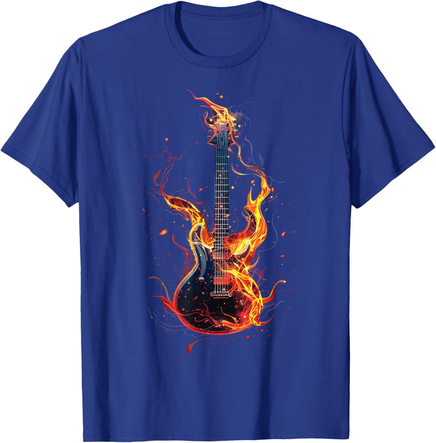 Guitar Guitars Player Guitarist T-Shirt - T-Shirt | Royal