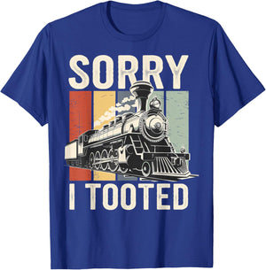 Sorry I Tooted Train T-Shirt - T-Shirt | Royal
