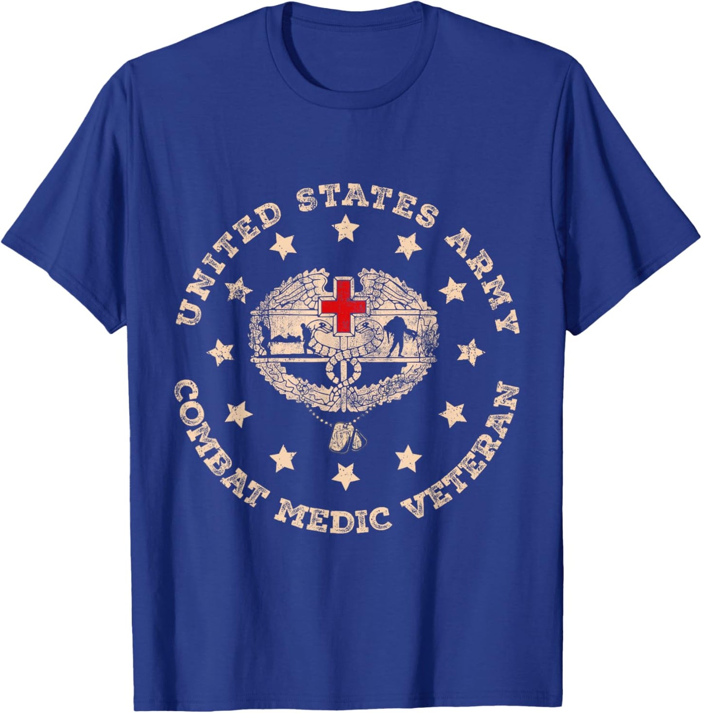 U.S Army Combat Medic Veteran Medical Military T-Shirt - T-Shirt | Royal
