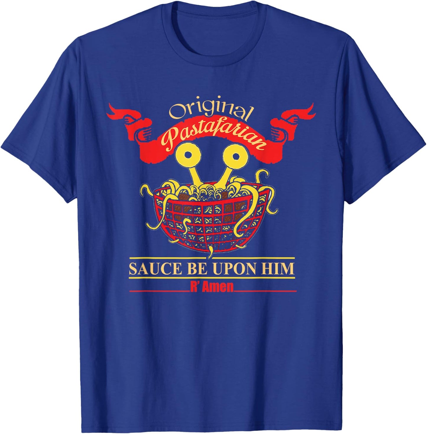 Atheist Anti Religion Flying Spaghetti Monster Pastafarian T-Shirt - T-Shirt | Royal