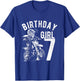 7 years old kid - Birthday girls - Dirt bike - Motorcycle T-Shirt - T-Shirt | Royal