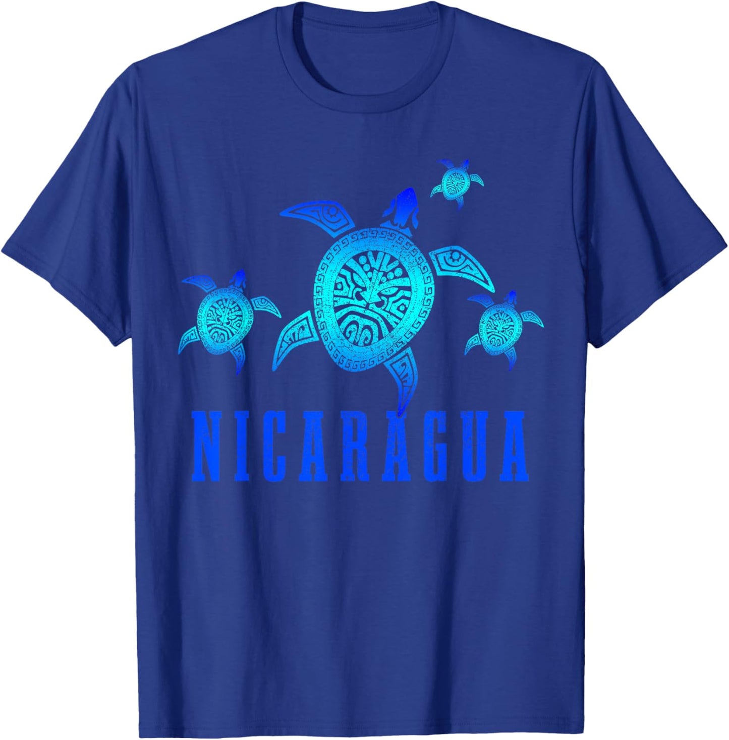 Nicaragua Sea Turtles Scuba Diving Diver Souvenir T-Shirt - T-Shirt | Royal