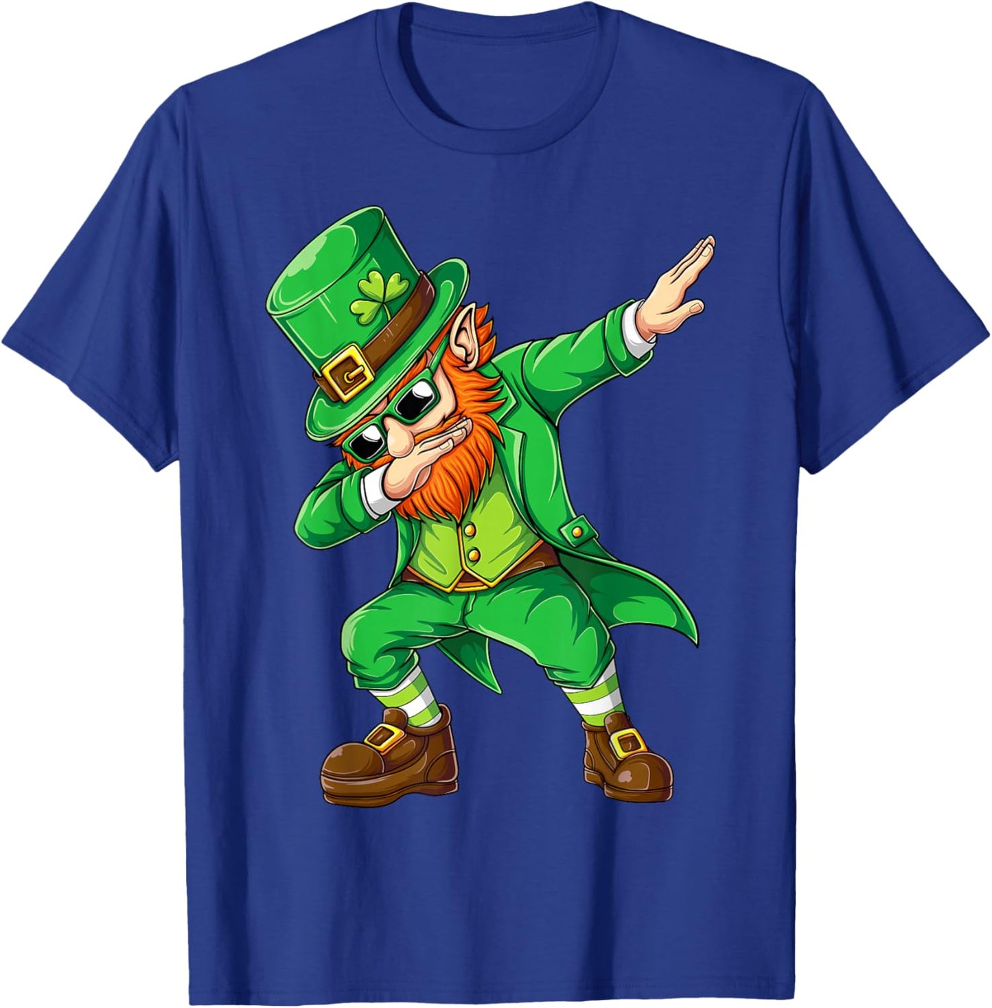 Dabbing Leprechaun Funny Gifts Men Kids Boys St Patricks Day T-Shirt - T-Shirt | Royal