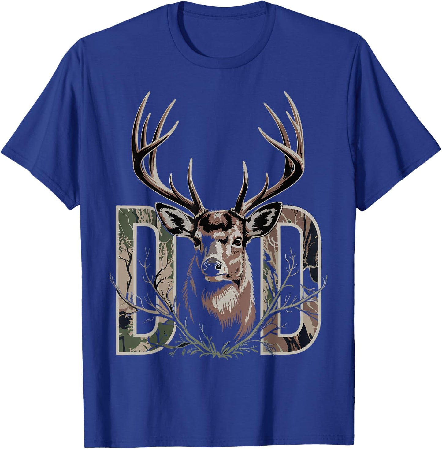 Hunting Dad Father's Day Funny Deer Hunting Lover Dad Daddy T-Shirt - T-Shirt | Royal