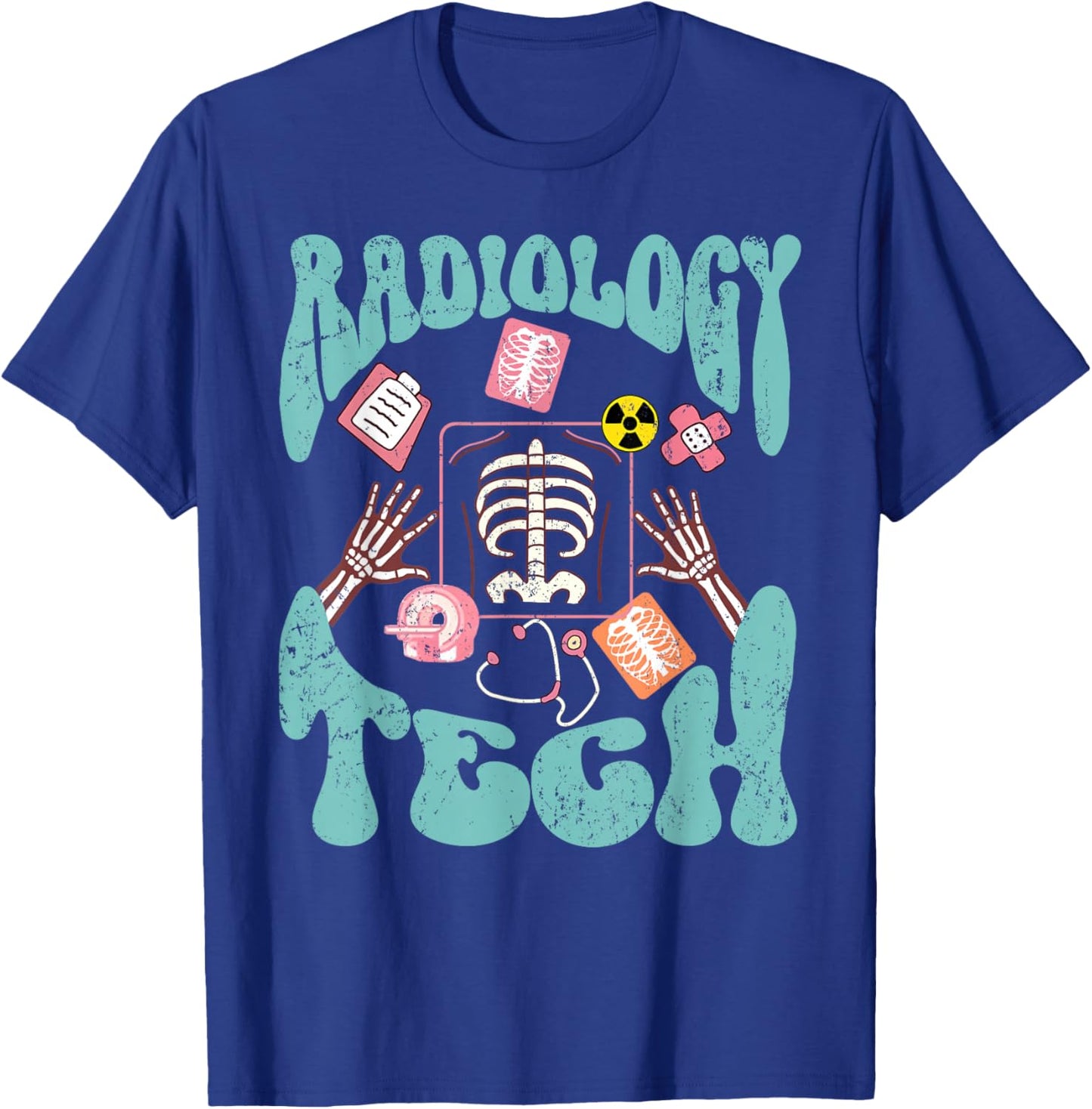 Radiology Tech Radiologic Technologist Xray Oncology Gifts T-Shirt - T-Shirt | Royal