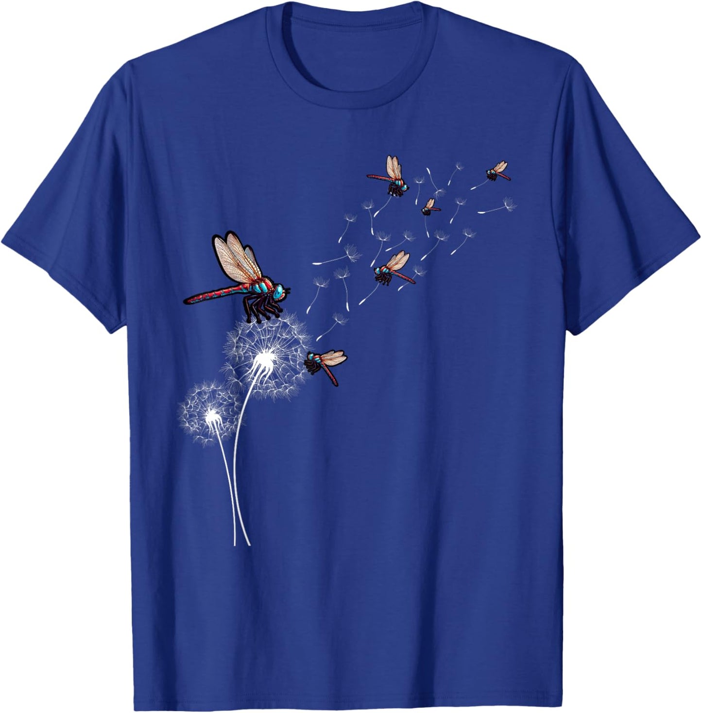 Dandelion Dragonfly Wildlife Insect Dragonfly T-Shirt - T-Shirt | Royal