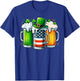 Irish Beer Ireland Flag St Patricks Day Men Women Leprechaun T-Shirt - T-Shirt | Royal